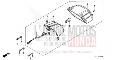 FEU ARRIERE NX125K de 1989